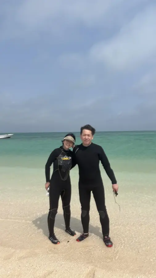 久米島での体験の様子